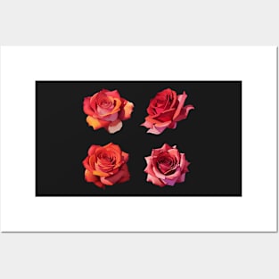 Watercolor roses Posters and Art